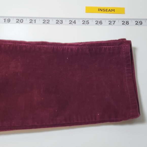 Kut From The Kloth Diana Corduroy Skinny Jeans Womens 4P Red Pants Petite OO02X - Picture 9 of 9